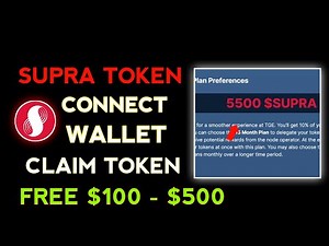 CONNECT Wallet & Claim Supra Token || Guide Step By Step