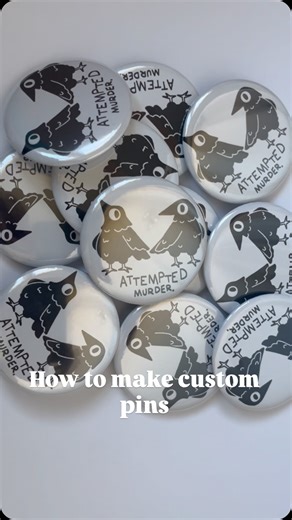 Ellie she/her on Instagram: "How I make my custom pins! #pinmaking #diy #smallbusiness"