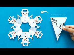 Paper Snowflakes | Easy Paper Snowflakes | How to make Snowflakes out of paper | Easy Snowflakes