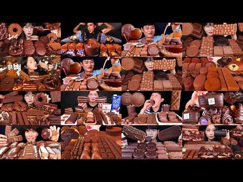 🍫 1 HOUR DESSERT ASMR MUKBANG 🤤 Chocolate, Ice Cream, Donuts & Cake Compilation pt 212