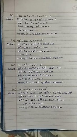 class 10th maths chapter 4 exercise 4.1 question no 1 all parts .