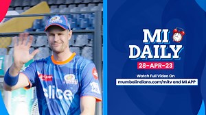 32K views · 2.7K reactions | Your latest #MIDaily is here  https://bit.ly/MIDaily28 Fan interactions ✔️  to training at Wankhede ️ ✔️ Catch all the happenings on the MI App  #OneFamily #MumbaiMeriJaan #MumbaiIndians #TATAIPL #IPL2023 MI TV | Mumbai Indians | Facebook