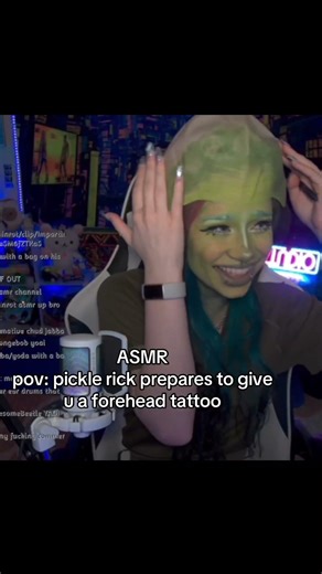 POV: Pickle Rick Gave Me a Forehead Tattoo in ASMR… I Regret Everything