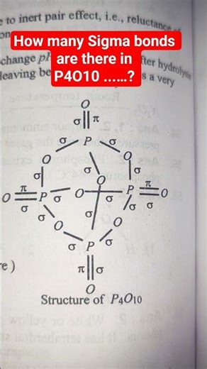 Calculation of no. of sigma bonds in P4O10