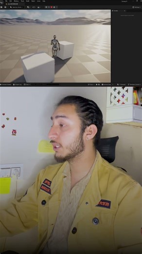 I Made My Character Push Objects in Unreal Engine 🤯 #gamedevelopment#devlog