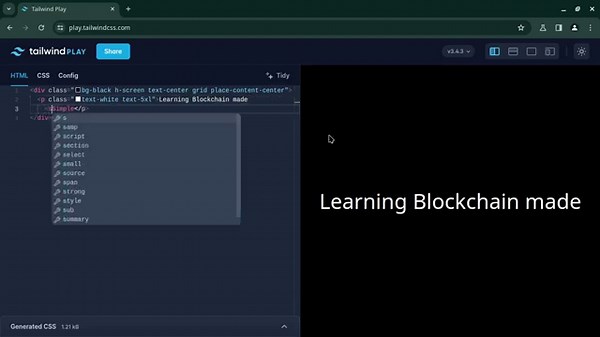 How to create a growing underline animation in Tailwind CSS