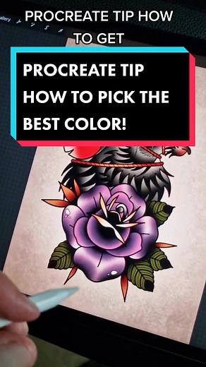 How to Pick Complimentary Colors Easily on Procreate