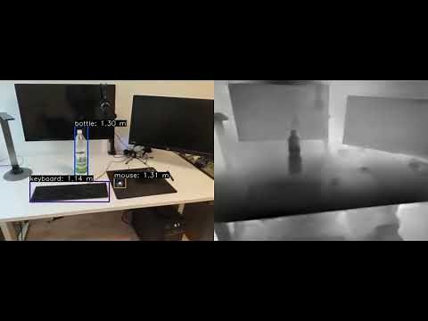 Tracking object positions with YOLO and depth estimation