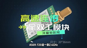 AS69-T20，一款2.4GHz，工业级全双工无线数传模块！