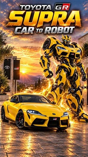 Toyota GR Supra Transforms Into a Robot | Epic Mecha Transformation