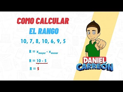 COMO CALCULAR EL RANGO DE UN CONJUNTO DE DATOS Super facil - Para principiantes