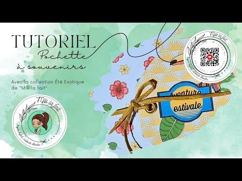 Tuto Scrapbooking Été 2025 🌴 Pochette Souvenir facile avec une enveloppe ✂️ défi de ‪@Mililafait‬
