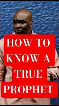 THE TRUE DEFINITION OF A REAL PROPHET - APOSTLE JOSHUA SELMAN