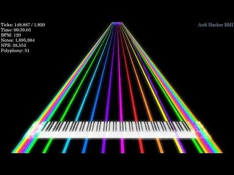 [Black MIDI] HAHA song | 1.01 billion notes