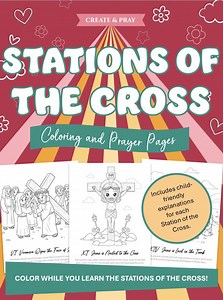 Stations of the Cross Printable Holy Week Coloring Book Activity for Kids Jesus Passion and Resurrection Story for Easter Coloring - Etsy Canada