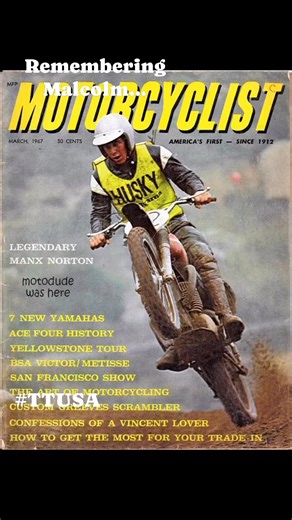 Malcolm Smith (1941-2024) Industry legend and one of the best ever on two wheels… | TT USA