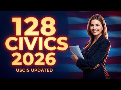 2026 Easy Direct Answers Official 1 to 128 USCIS Civics Test US Citizenship Naturalization Interview