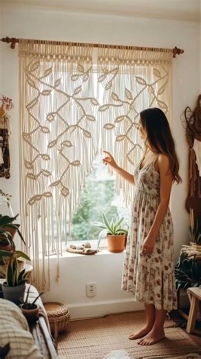 Macrame Curtain Patterns #macrame