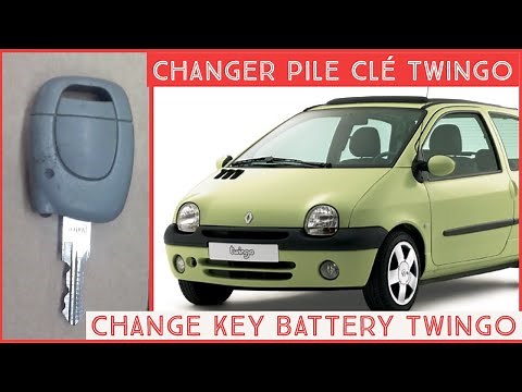 🔋Change Remote Control Battery Twingo Kangoo Clio II / Key Battery Twingo change
