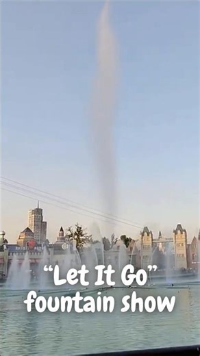 “Let It Go” Dancing Fountain in Tashkent | Throwback #Shorts