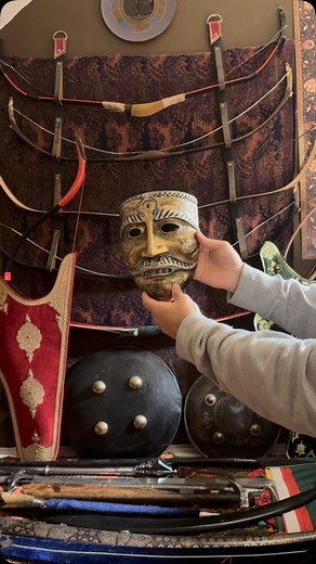 ‎Usman Majid — عثمان مجید‎ | The use of Ancient War Masks in Battles? Did you know that war masks were used by warrior cultures across Eurasia for both protection and... | Instagram