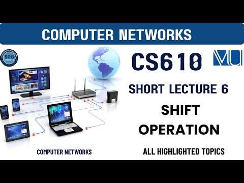 CS610 Short Lecture 6 | Shift Operation & CRC Errors | Virtual University | short lectures