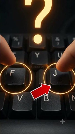 Not a Factory Defect! The Secret Purpose of the Raised Lines on F & J Keys 💻🤯 #shorts