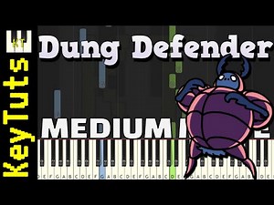 Dung Defender [Hollow Knight] - Medium Mode [Piano Tutorial] (Synthesia)