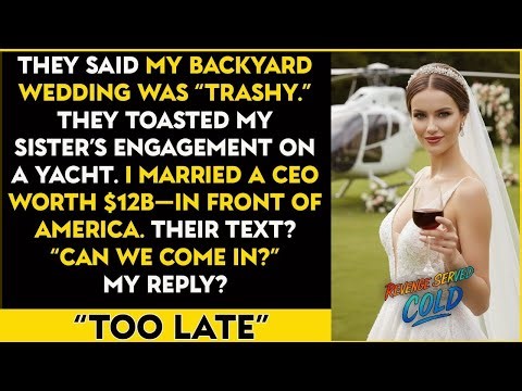 My Parents Called My Wedding Trash Until a Helicopter Landed and I Married a $12B CEO on National