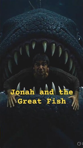 Jonah and the Great Fish | He Tried to Run From God! | Bible Story | Jonah 1–2 #shorts #biblestory
