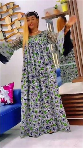 Cette robe longue africaine est un véritable cadeau pour vos yeux, Très Jolie Robe en Pagne Africain