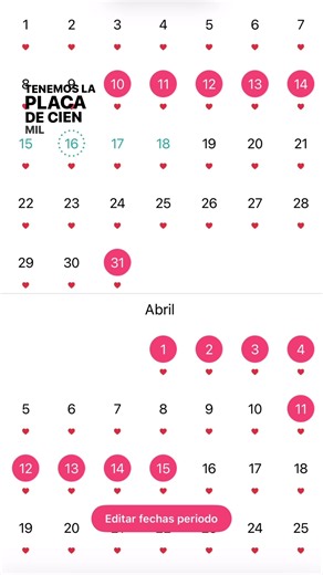 Corazones en el calendario: qué significa la racha de corazones