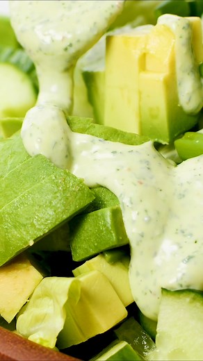 6.3K views · 126 reactions | Recipe: https://www.wellplated.com/green-goddess-salad/ Green Goddess Salad is fresh, flavorful, creamy, and has a crispy crunch! This salad has gone viral - and for a good reason! It’s light, healthy, and fresh! Pair this with the dressing, and you’ve got a salad worthy of a goddess! | Well Plated | Facebook