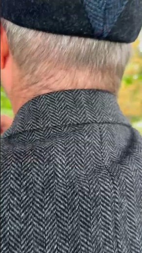 Irish Wool Tweed Sport Jacket - Herringbone Blue