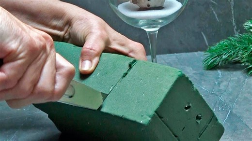 DIY Craft with Green Brick Material