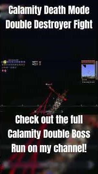 Calamity Double Destroyer Fight #calamity #gaming #terraria #tmodloader #terrariaost