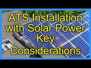 ATS Installation with Solar Power Key Considerations