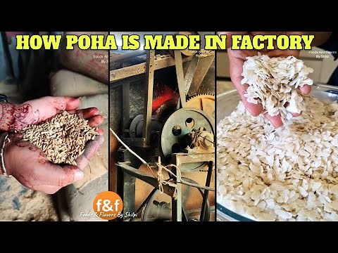 जानिए फैक्ट्री में कैसे बनता है पोहा How poha is made in Factory? Flatten Rice Making Process