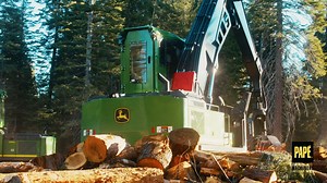 John Deere knuckleboom loaders have always been some of the most rugged machines in the forest. Designed to deliver maximum productivity and uptime, they are among the most powerful, reliable, and efficient machines in their class - and in any neck of the woods. The feller buncher allows operators to swiftly cut and collect timber in one smooth motion. Backed by more than a half-century of experience in the woods, these machines are designed with proven components to withstand rugged environment