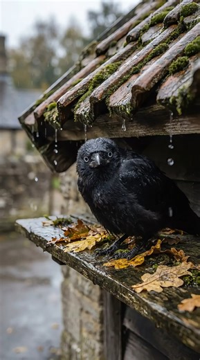 Rescue of the little crow #animals