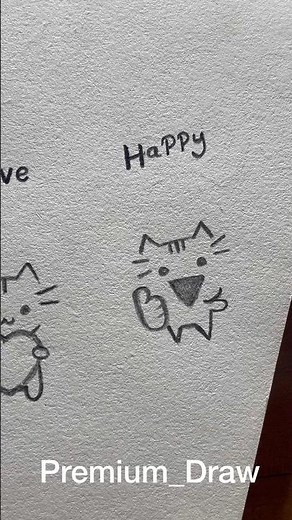How to draw cute cat easy ✨pt.01#drawing #art #howtodraw #tutorial #cat #cute