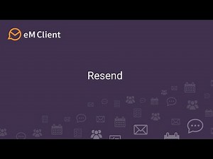 eM Client 9 - Resend