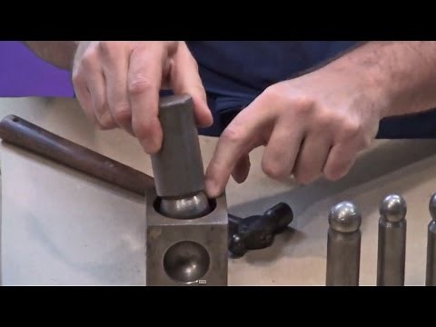 Dapping Metal Discs Into Domes