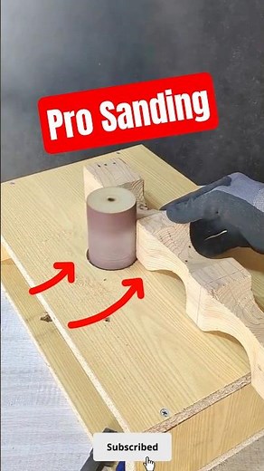 How to Sand Wood Curves Flawlessly | DIY Woodworking Tips #shorts