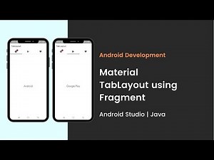 Android Material Tab Layout using Fragments | Android Studio | Java