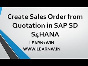 Create Sales Order from Quotation SAP SD | sales quotation sap sd | quotation maintenance sap sd