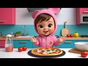 Pizza Making Kids Fun | Cooking Song for Children | Kitchen Play Animation