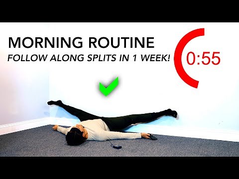Achieve The Full Splits - Follow Along Morning Stretching Routine