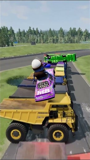 Luigi, Sonic & Crazy Cars Racing on the Track! 🚗🔥 | Funny Game Moments #automobile #beamngrao #car