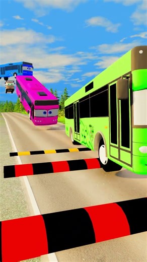 Flying cars ,bus and trucks vs Speed Bumps #short #beamng #beamngdrive #trucksvs